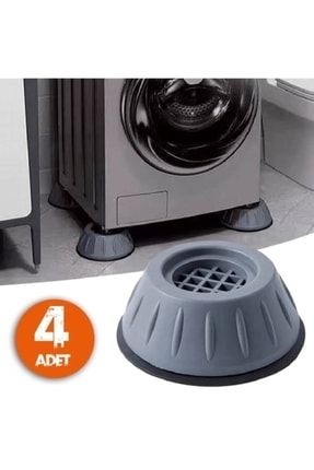 Çamaşır Makinesi Altlığı Titreşim Önleyici Kaydırmaz Vantuzlu Stoper 4 Ade OSFA35