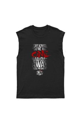 Daredevil Siyah Kesik Kol Tişört Unisex Kolsuz T-shirt 7191WKK