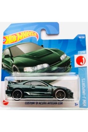 Custom 01 Acura Integra Gsr Yeşil 1:64 Ölçek Hotwheels Marka 2/10 2022integra