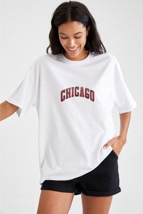 Foxskinsportswearcompany Chicago Tshirt Beyaz FoxSkinSportswearCompanychicagotshrtt
