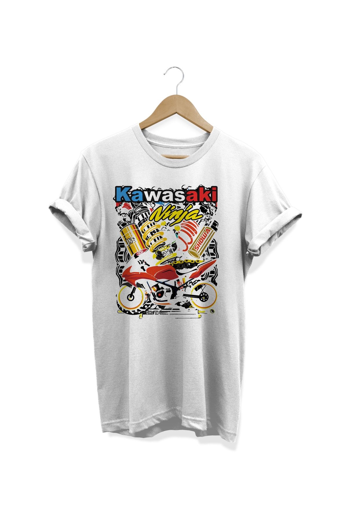 WİDİ Tricou Imprimat Kawasaki Unisex - 11-12 ani