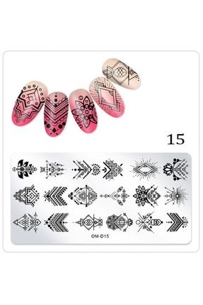 Nail Art Stampa Plakası Tırnak Stampası Stamper Tırnak Süsleme Baskı Tabakası Kaliteli bb-716