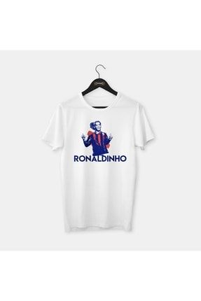 Ronaldinho- Özel Çizim Tasarım Legends Serisi, Penye Tişört OLT00045