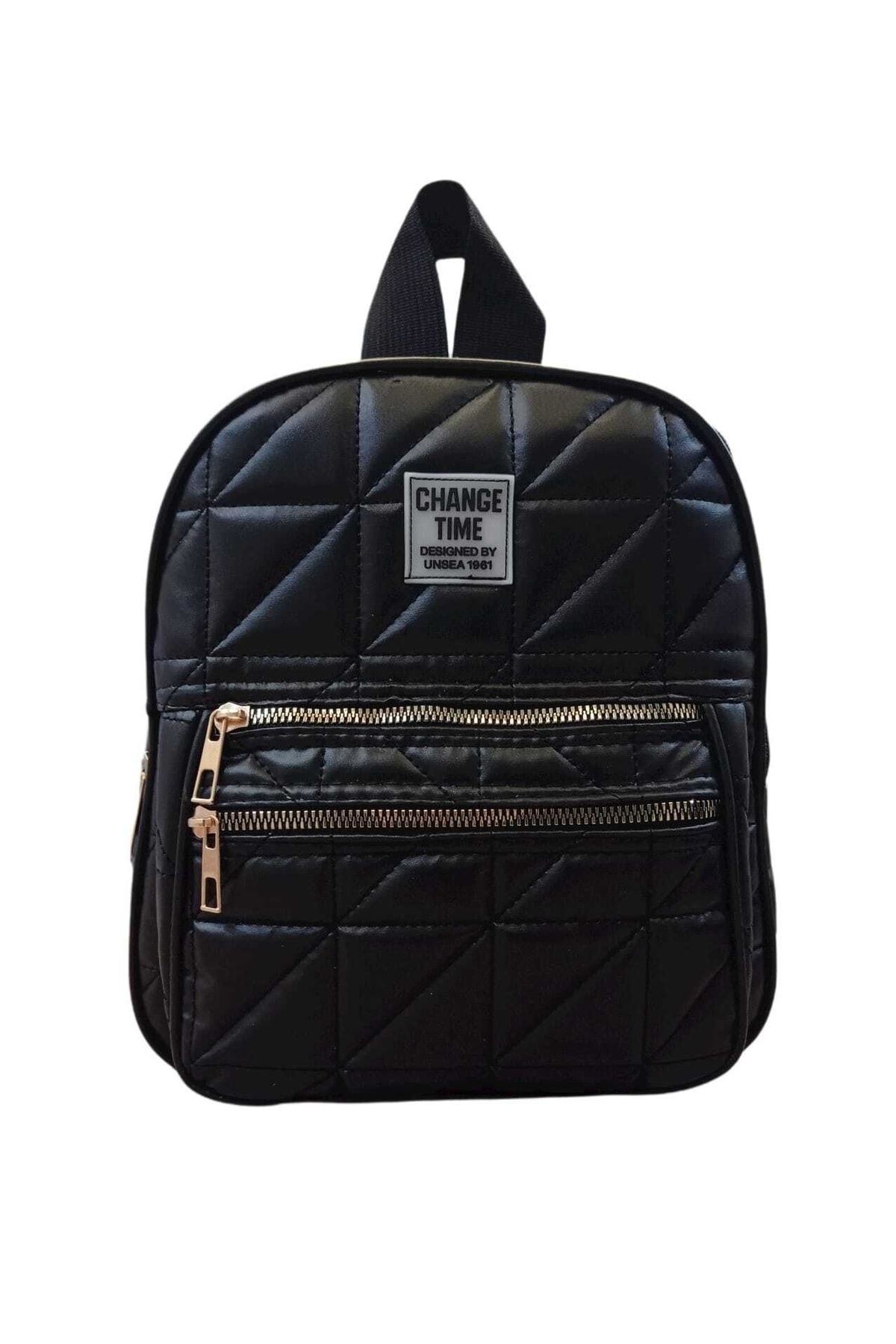 SERRA ANTA Women s Black Quilted Mini Backpack Trendyol