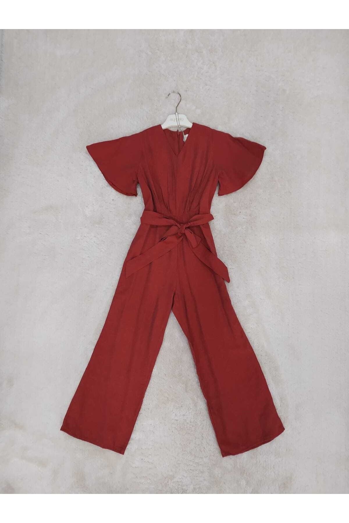 bebe fuar Jumpsuit Orange Trendyol