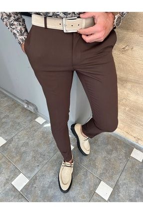Yan Cepli Slim Fit Kumaş Pantolon S9085