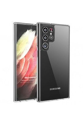 Samsung Galaxy S22 Ultra Kılıf Transparent Soft Beyaz CS130-TRP-GLX-S22-ULTR
