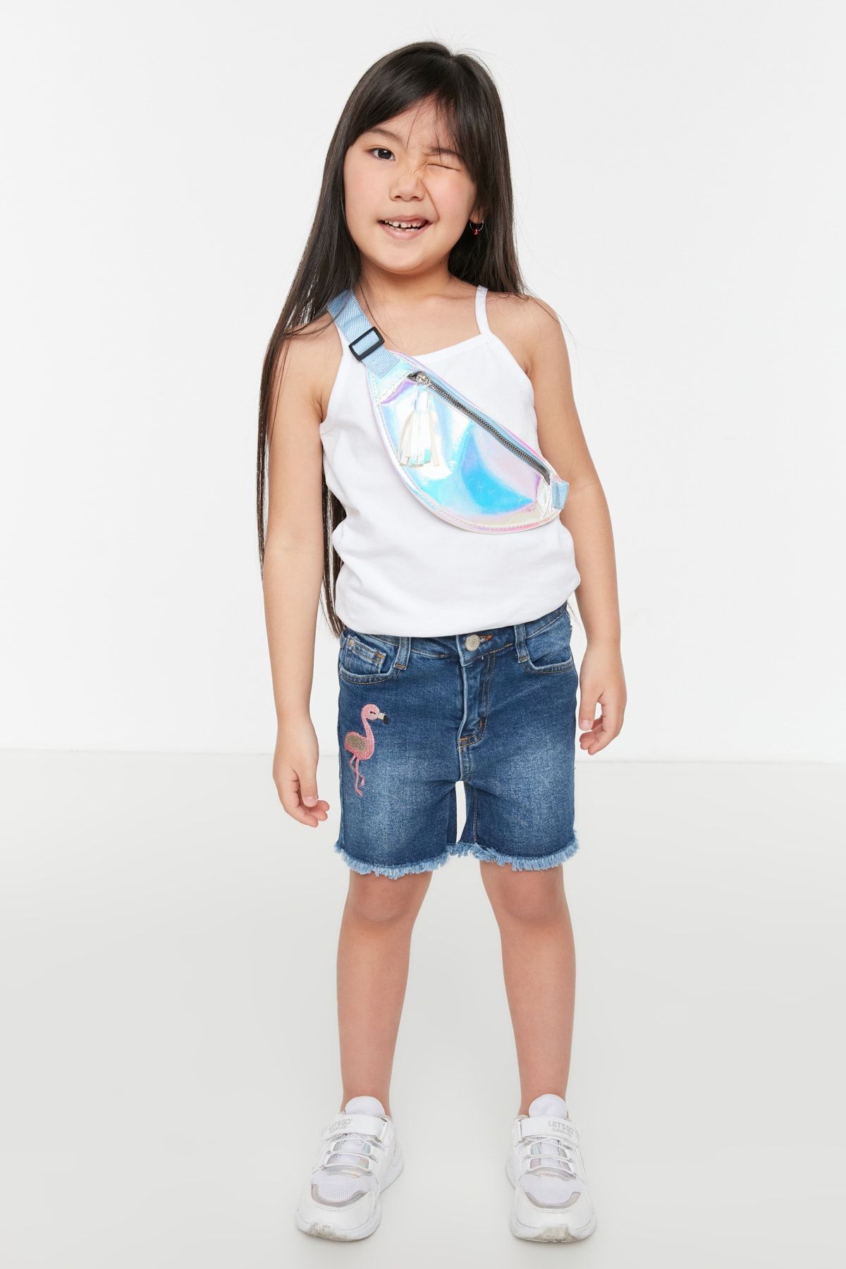 TRENDYOLKIDS Shorts Blau Mittlerer Bund Fast ausverkauft