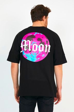 Moon Oversize T-shirt YIRTMAÇLI-MOON-TSHİRT