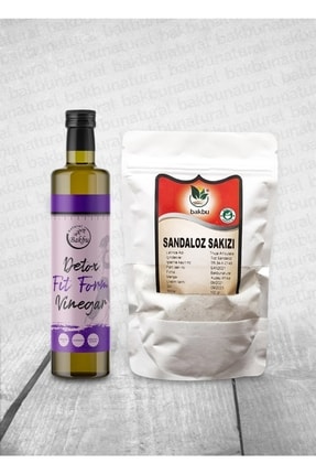 bakbu natural Bakbu Detox Fit Form Sirkesi Ve Toz Sandaloz Sakızı 100 gr