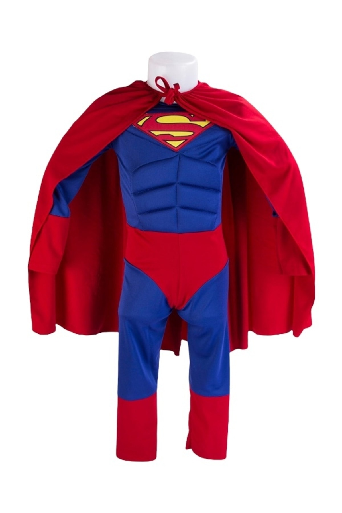 Superman Costume Muscular Boy Clothing with Cape