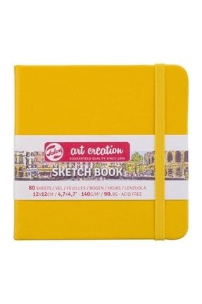 Art Creation Sketchbook Golden Yellow 12x12cm 140gr 80 Yaprak 8712079451684