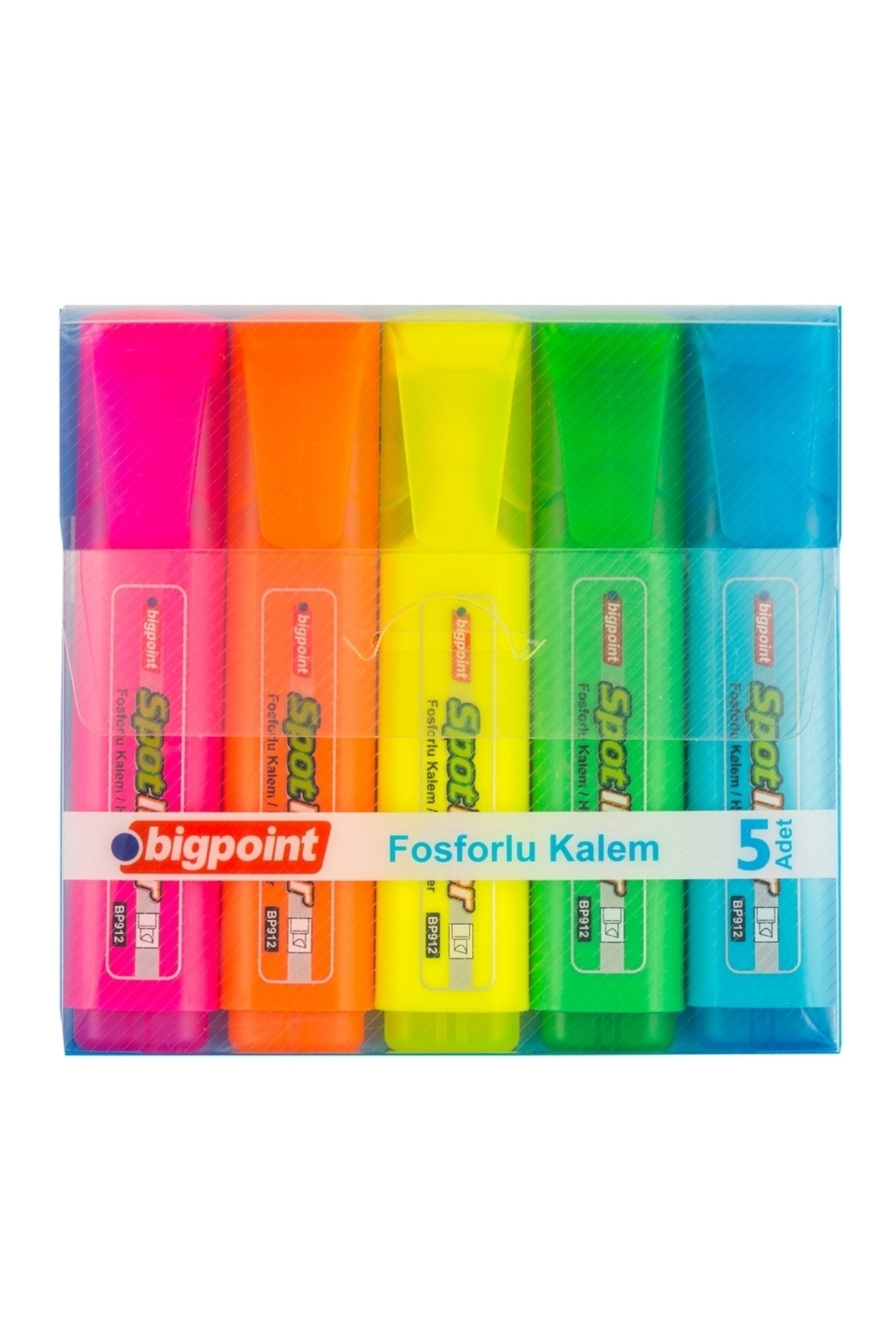 Bigpoint Spotliner Highlighter Fosforlu Kalem 5'li Set