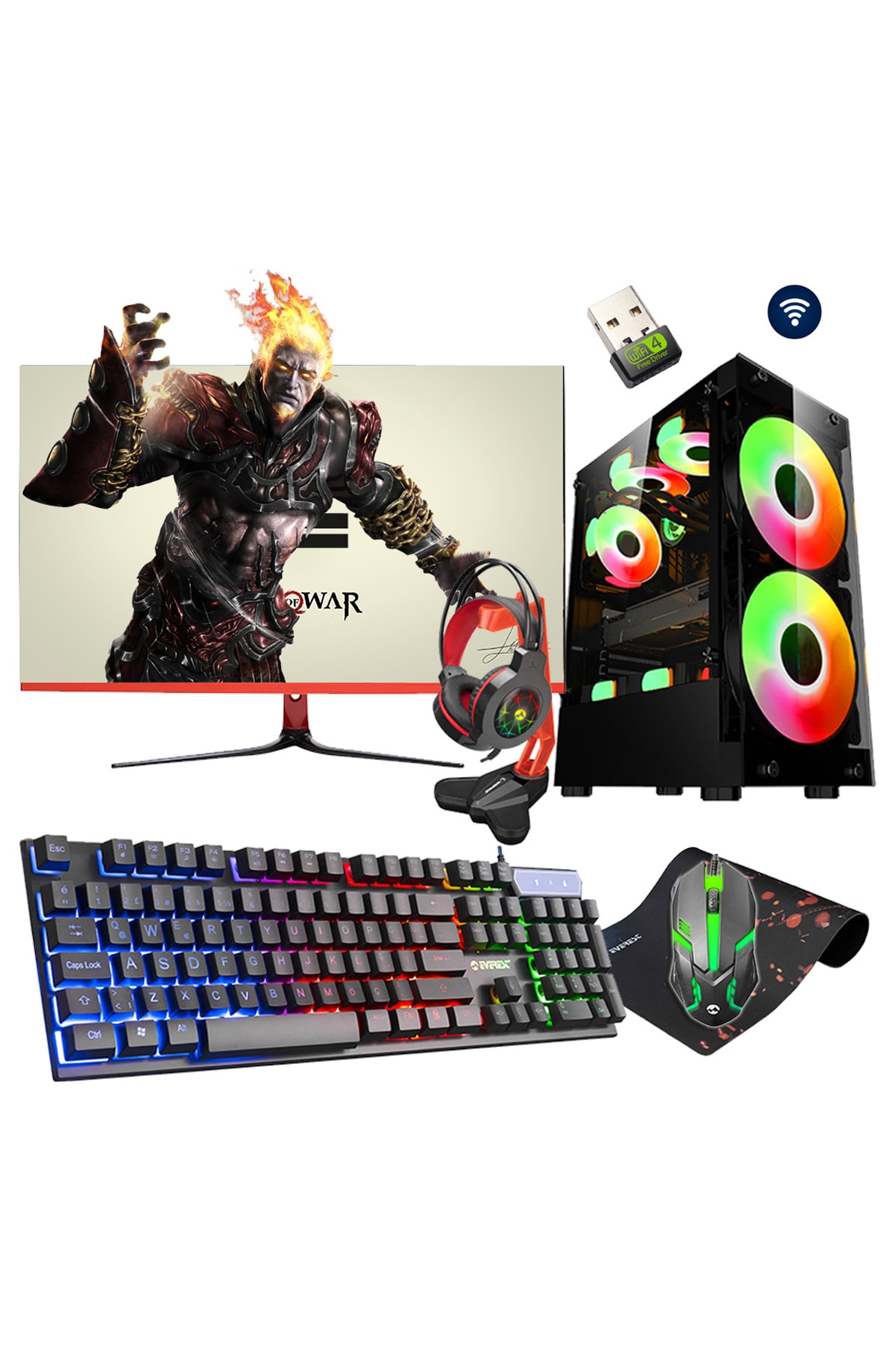 Jumbo X70 I5-3470 8gb 256gb+500gb Gt730 27" Oyuncu Masaüstü Bilgisayar