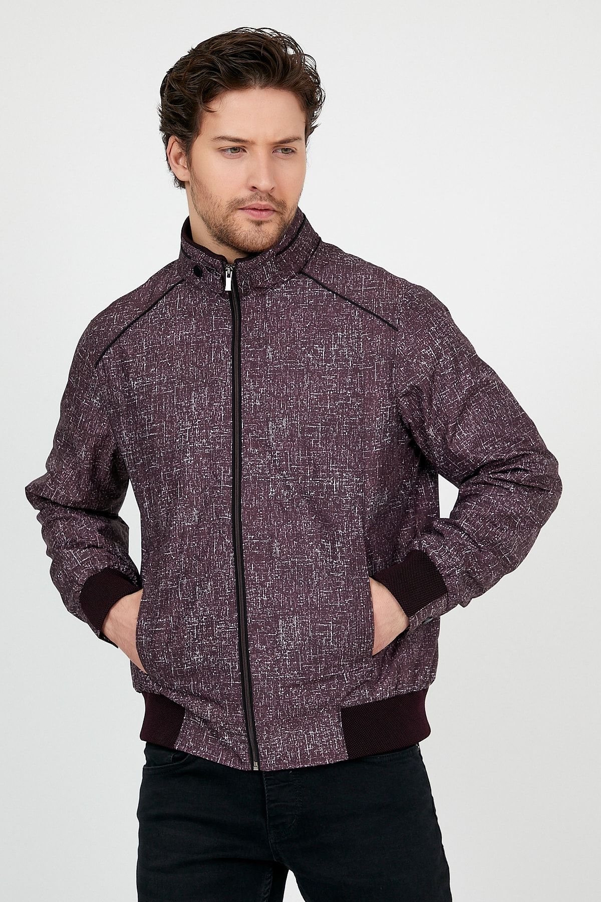EnricoBASELLİ-Tree Patterned Summer Coat 4