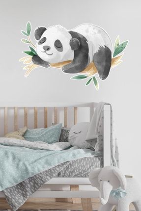 | Uyuyan Panda | Çocuk Odası Dekoratif Sticker STC177