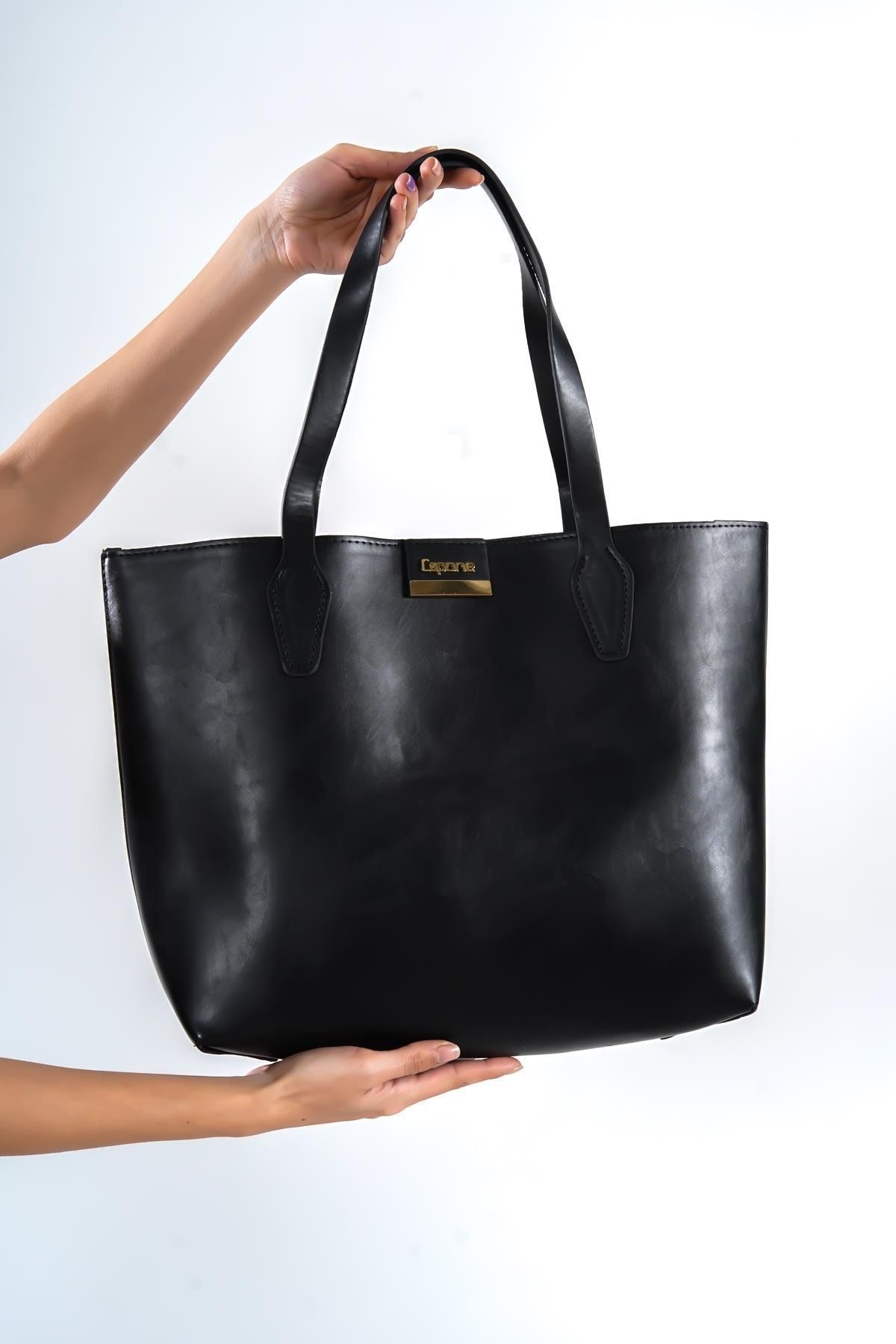 Capone Outfitters Umhängetasche Schwarz Unifarben