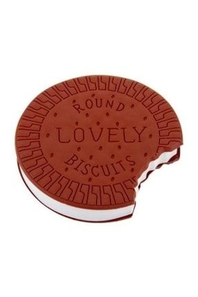 Silikon Kapak Çikolatalı Bisküvi Tasarımlı Kokulu Not Defteri(9x9cm Çizgisiz) Yuvbiskü7619çik