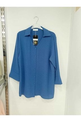 Kadın Mavi Gömlek G412