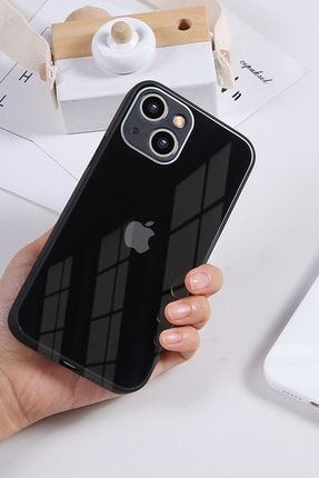 Iphone 13 Kamera Korumalı Gerçek Cam Dış Yüzeyi Parlak Logolu Kılıf TYC00407320381