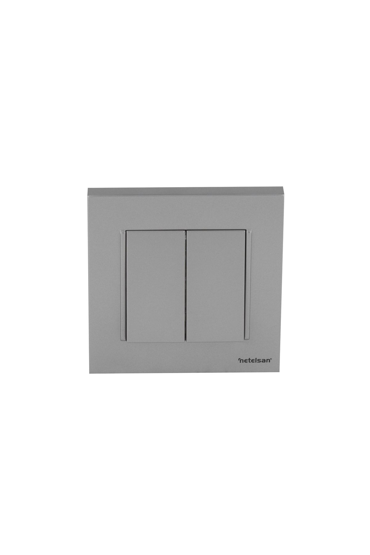 Netelsan-Matte Silver Commutator Dual On/Off Switch 1