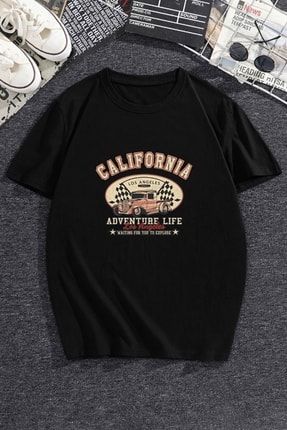 Kısa Kol California Baskılı Tshirt TSH-california