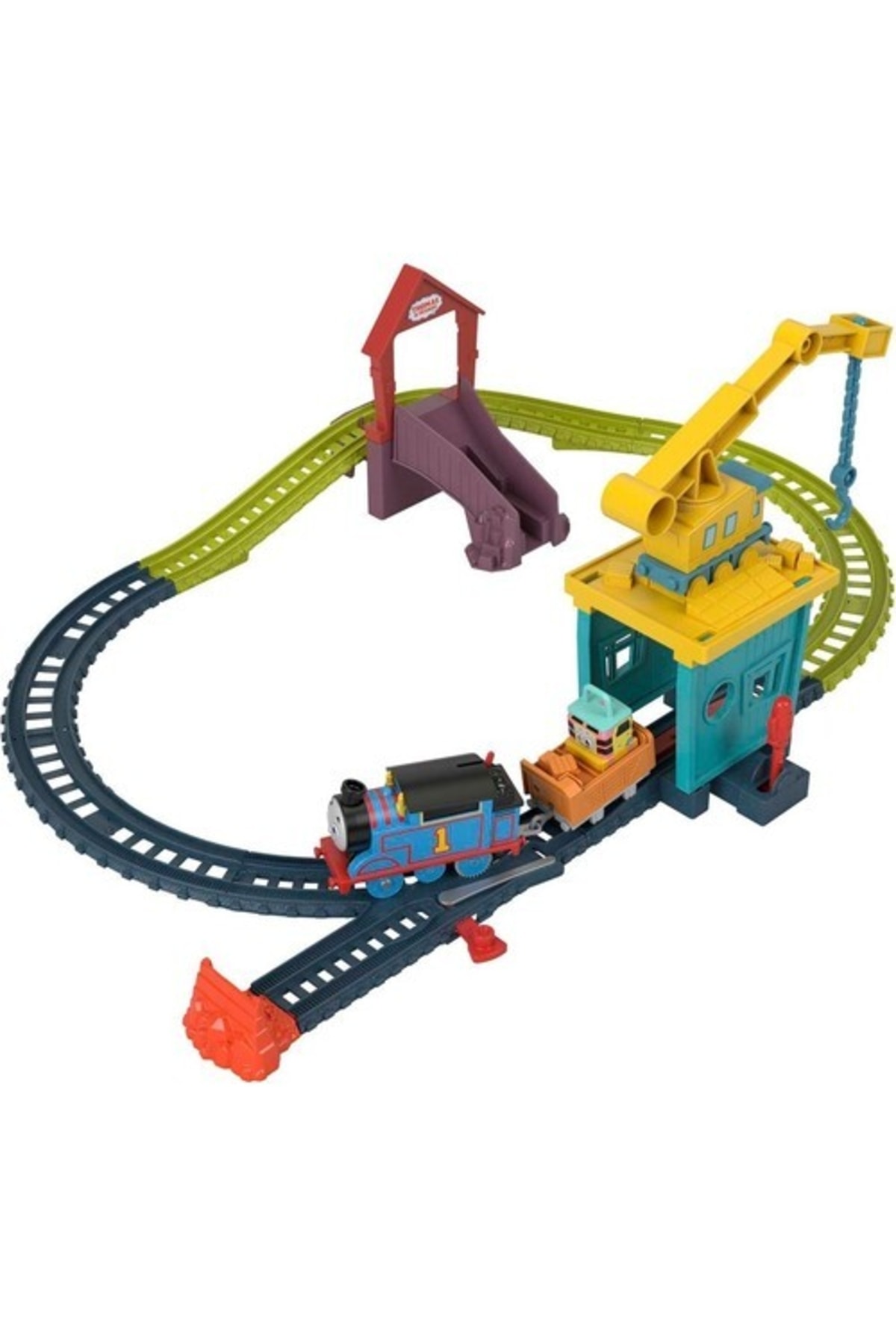 mattel Orjinal Fisher Price Thomas Ve Arkadaşları Carly Ve Sandy Pilli Motorlu Oyun Seti Thomas Hdy58