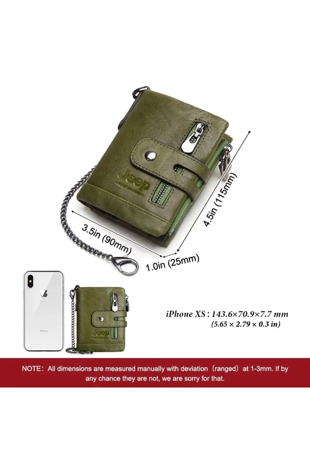 Jeep Wallet Green Trendyol