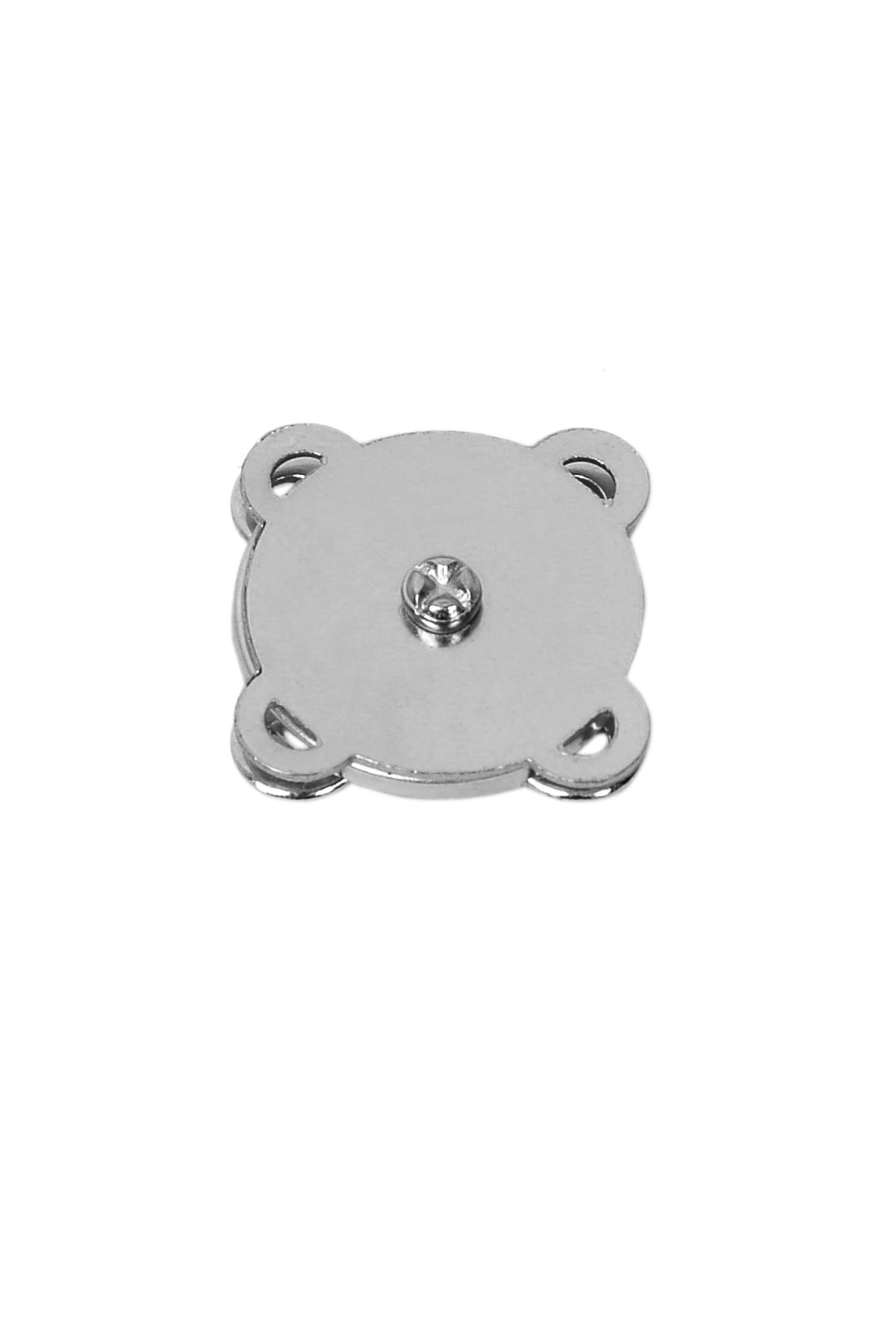 Nildenhobim Silver Color Sewable Magnet Snap Fastener - 2 Cm ( 5 Pcs )