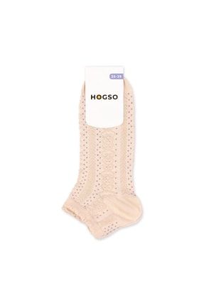 Kendinden Desenli Kadın Patik Çorap HOG21WS-005