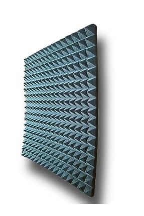 Antrasit Mavi Piramit Sünger 50x50cm Kalınlık 40mm Antrasitpir