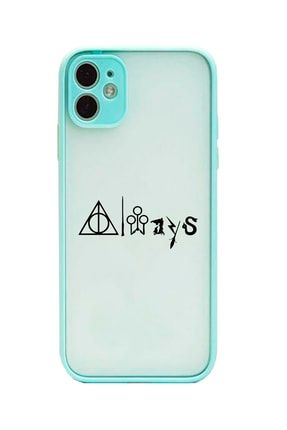 Iphone 11 Kamera Lens Korumalı Harry Potter Always Tasarımlı Montreal Turkuaz Kılıf IP11-HHPA06