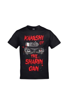 Naruto Kakashi Of The Sharingan Baskılı Unisex Siyah Tshirt ORJ-TM-919