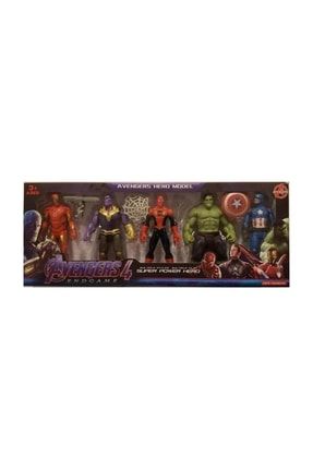 5 Li Avanger Set Işıklı Süper Kaharamanlar Thanos Kaptan Amerika Iron Man Örümcek Adam Hulk 323313