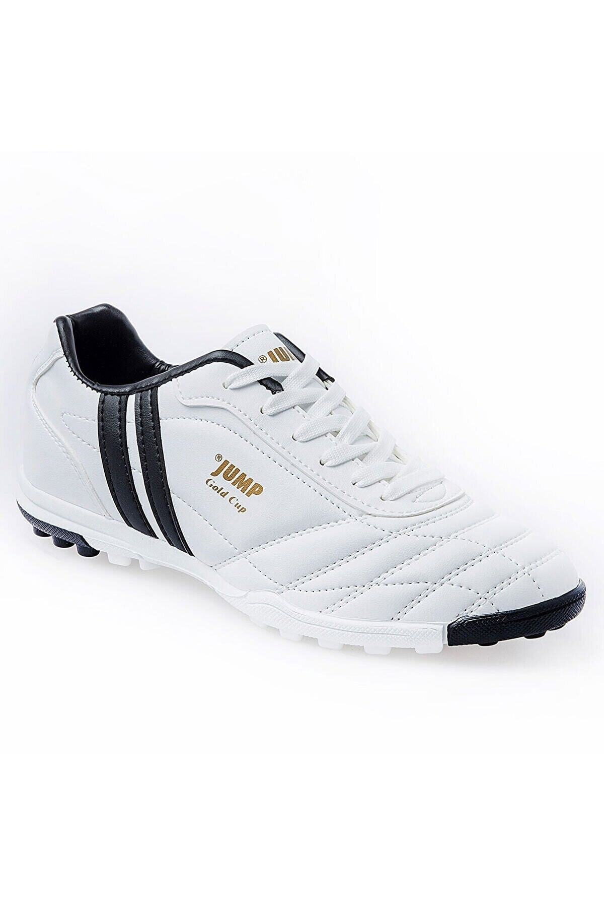 13258 کفش Jump فوتبال مردانه مشکی سفید Astroturf 36/45 -1 اورجینال - تصویر 6