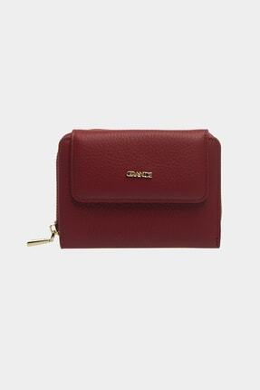 Grande 3802 Hakiki Gerçek Deri Küçük Kadın Cüzdanı Flother Bordo