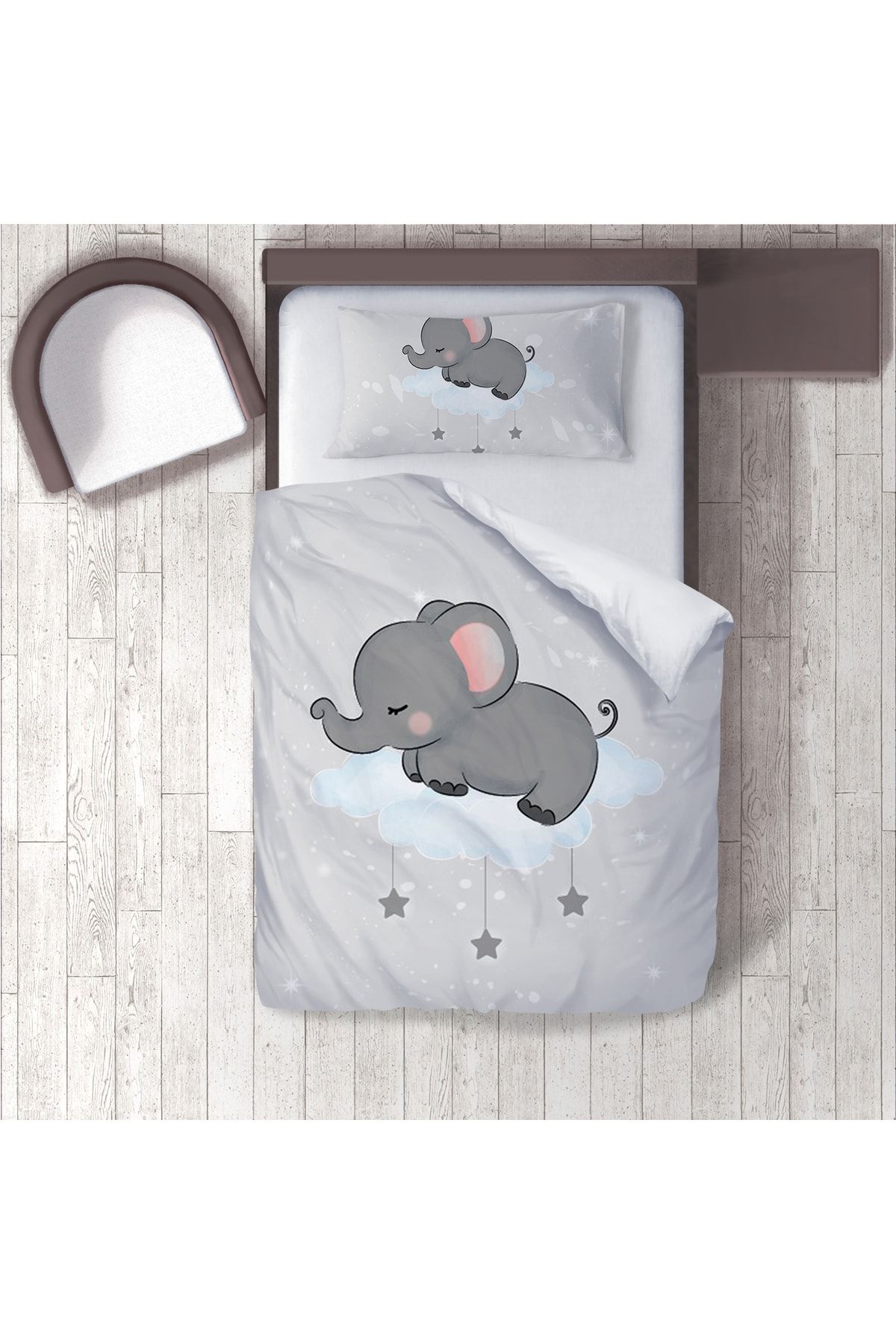 Tinybabyconcept Children s Room Duvet Cover Set Elephant Sleeping