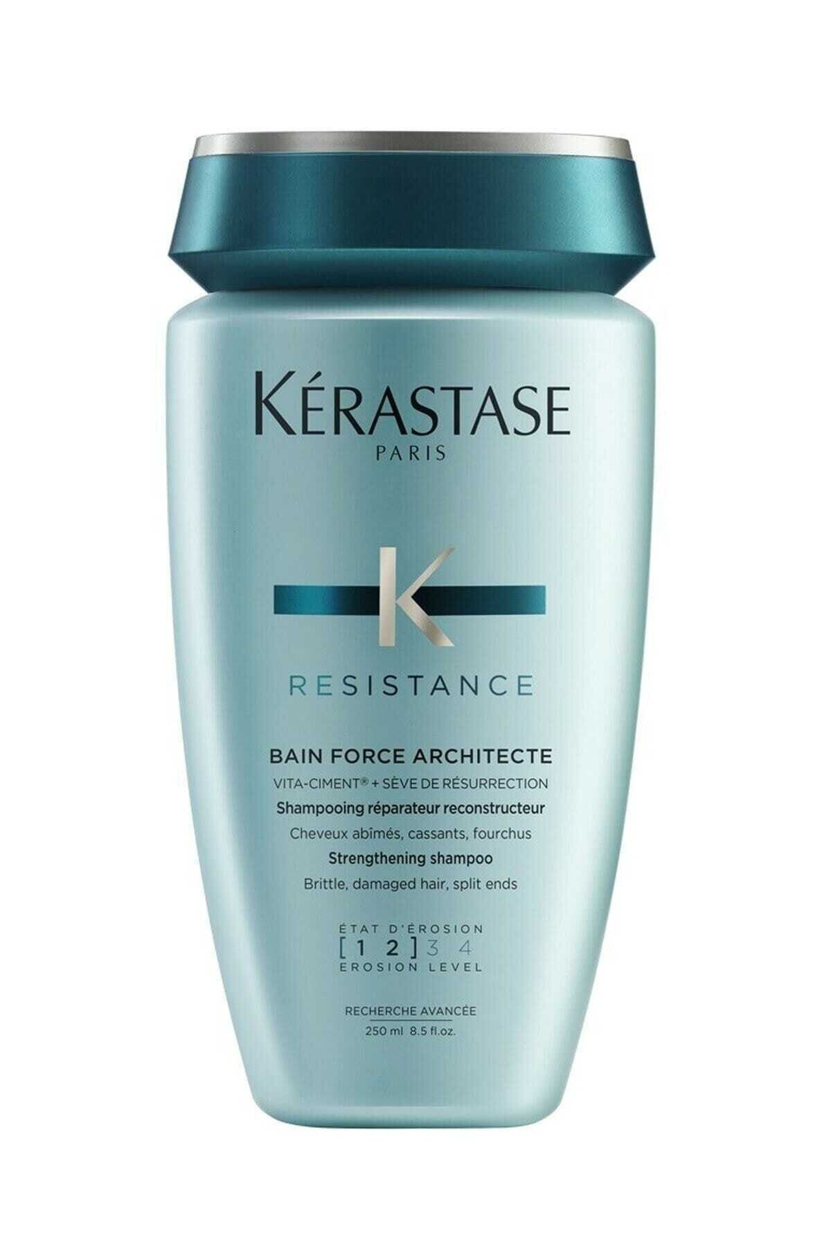 شامپو برای موهای آسیب دیده (سایش سطح 1-2) - Bain Force Architecte 250 Ml 3474636397945 Kerastase