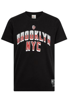 Erkek Siyah Brooklyn T-shirt 22246