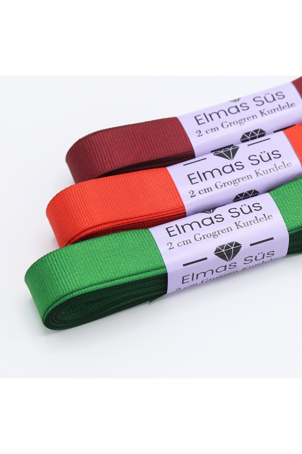 Grosgrain Ribbon 3 Pieces 2cm 10mt