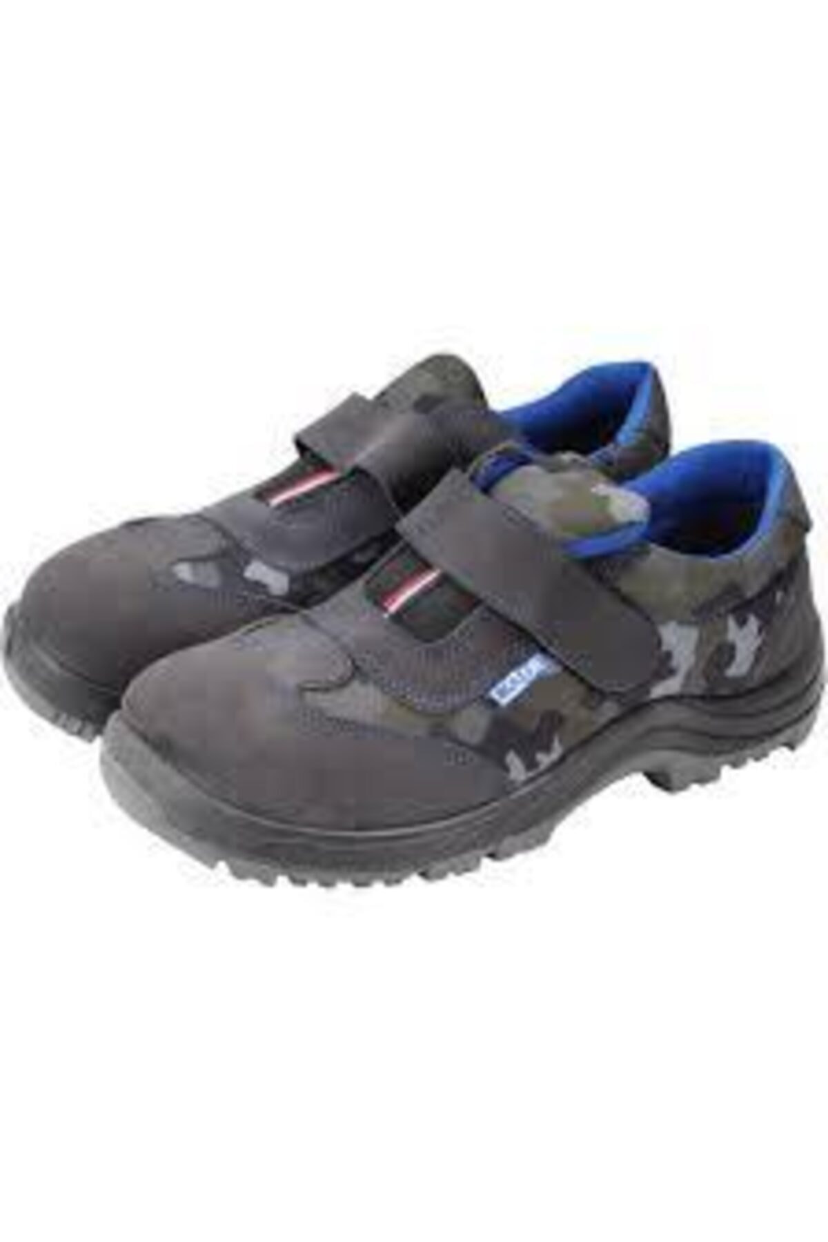  کفش‌های کار مردانه جیر خاکستری با پنجه فولادی