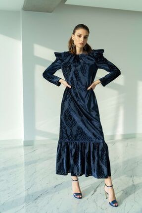 Kadın Lacivert Doha Elbise 223