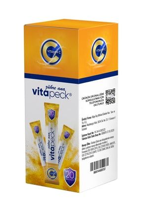 Vitapeck Kara Mürver Beta Glukan Çinko Katkılı C Vitamini (1000 Mg) Vitapeck-01