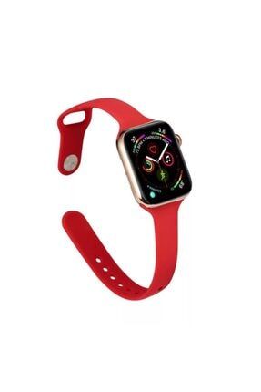 Apple Watch 1 2 3 4 5 6 Ve Se Serisi 38-40 Mm Ince Silikon Kordon INCKRDN