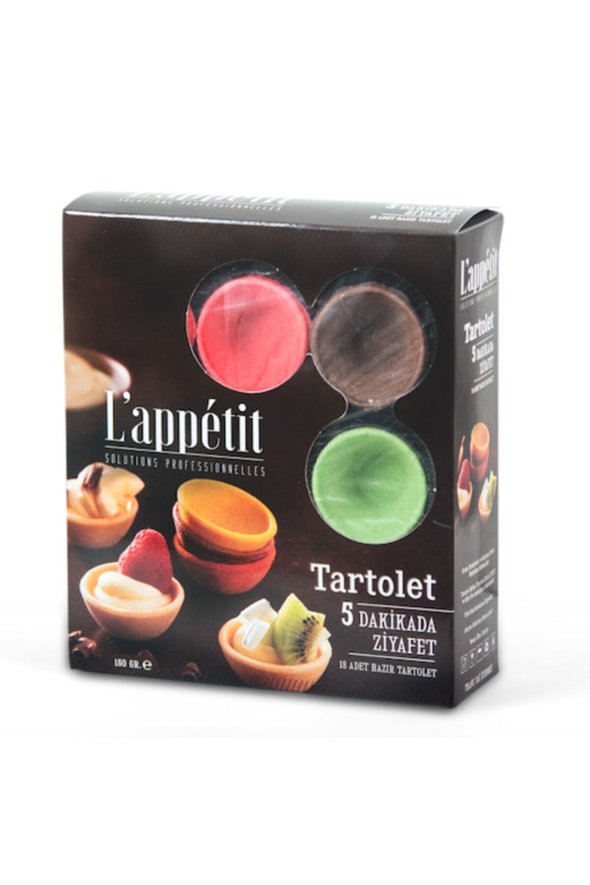 ABBAFOOD Renkli Tartolet 18 Adet ( Açıklama Aşağıda Belirtilmiştir.)