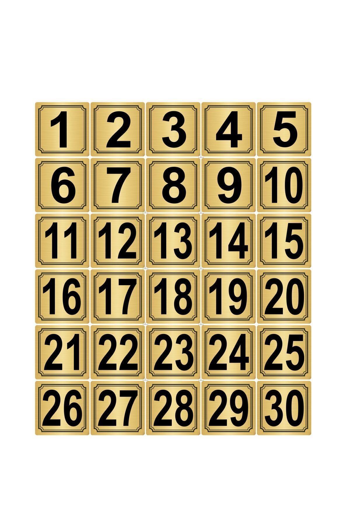 Gold Color Metal Door Table Cabinet Number 5cmx5cm 30 Pieces