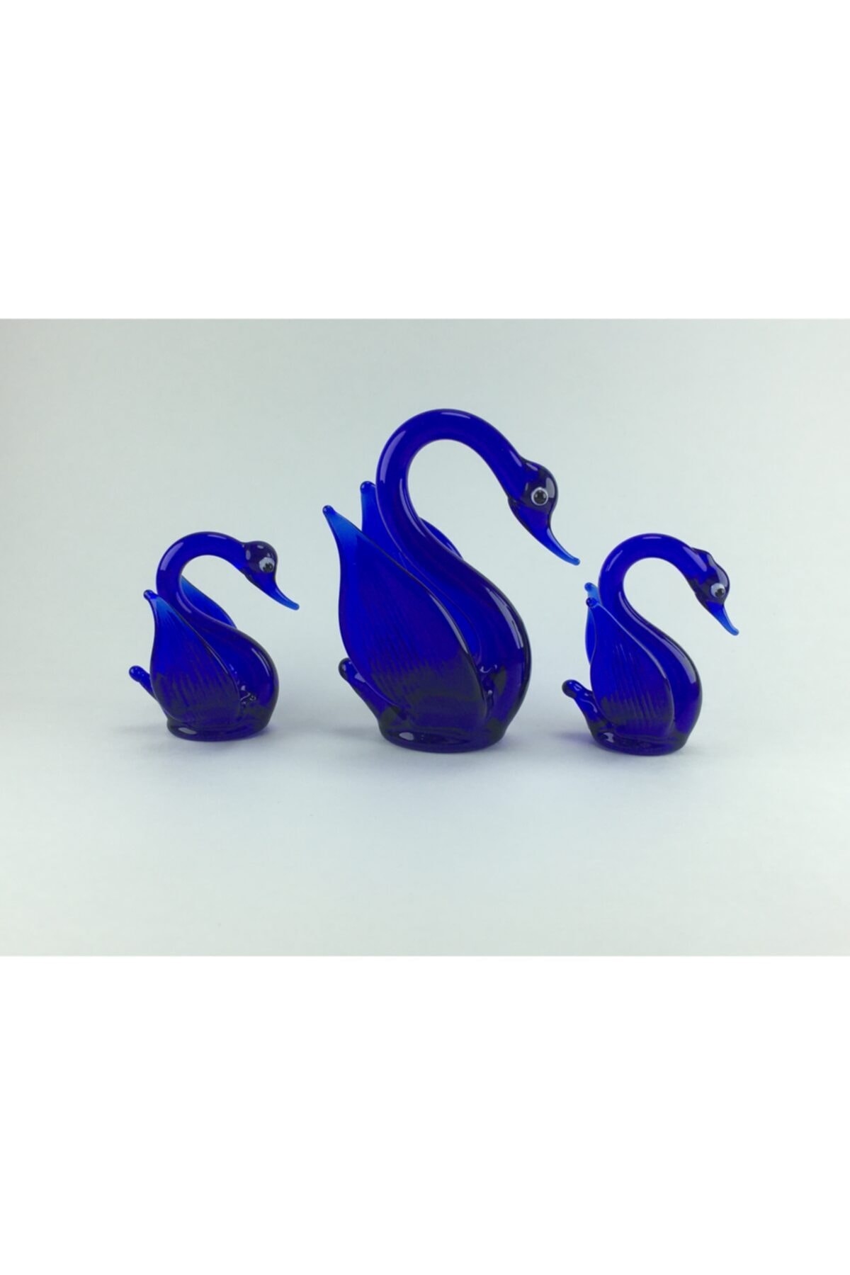 ozuygur dekoratif cam mavi kugu biblo 3 lu set fiyati yorumlari trendyol