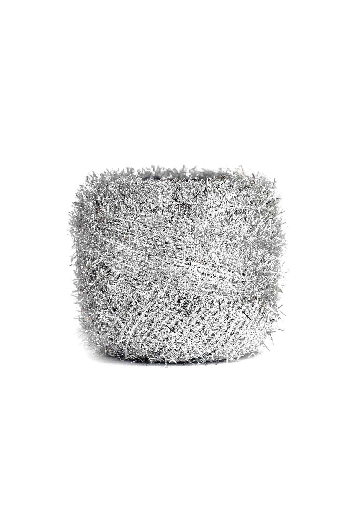 Number 25 Silver Glitter Punch Embroidery Rope (25gr)