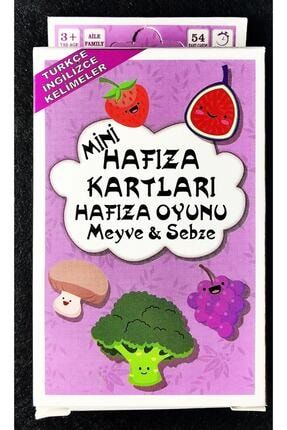 Ingilizce Türkçe Meyveler Eğitici Mini Hafıza Kartları Oyunu HK001