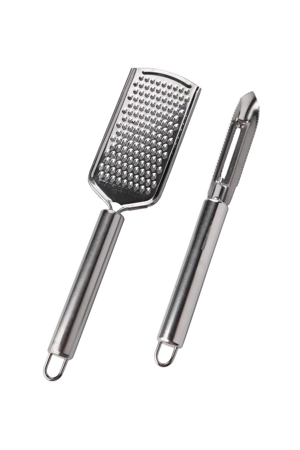 Steel 2-Piece Peeler and Grater Set